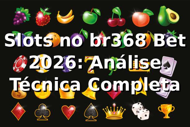 Slots no br368 Bet 2026: Análise Técnica Completa 🎰
